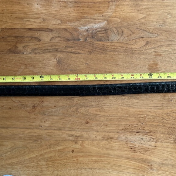 Luxury Exotic Alligator Belt by J.W. Cooper – Sterling Silver Buckle (30) - Picture 5 of 6